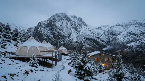 The Risha meadow in winter